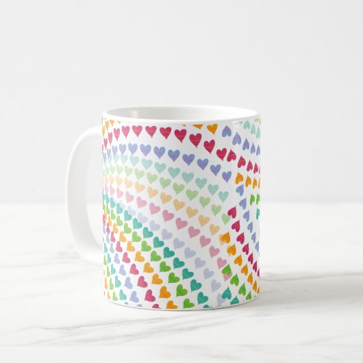 Mok voor witte regenbooghars (Voorkant links)