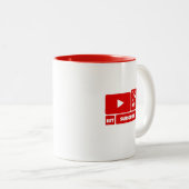 Mok voor Youtube - Mok Youtube (Voorkant rechts)