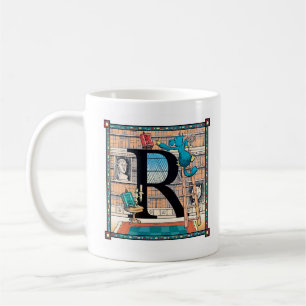 Mok voor zeldzame letterblokken - met de letter "R