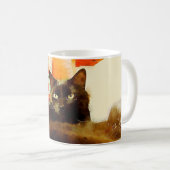 Mok voor zwart kat schilderen (Voorkant rechts)