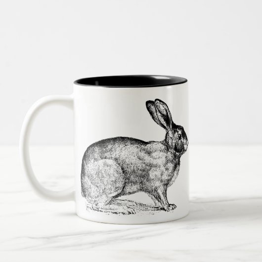 Mok voor zwarte en witte bondskonijnenkoffie (Links)