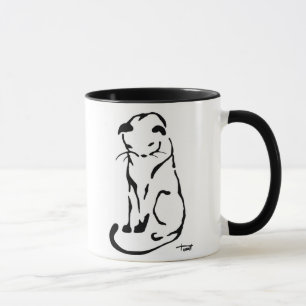 Mok voor zwarte en witte kat