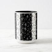 Mok voor zwarte en witte muziekstrips (Center)