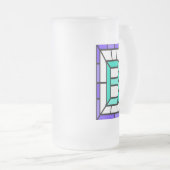 Mok, voorzijde, persoonlijke voorkeur matglas bierpul (Voorkant rechts)