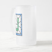 Mok, voorzijde, persoonlijke voorkeur matglas bierpul (Voorkant links)