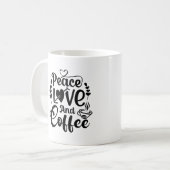 Mok vredesliefde en koffie (Voorkant links)