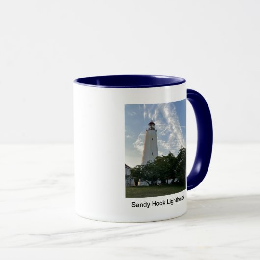 Mok vuurtoren van Sandy Hook (Voorkant rechts)