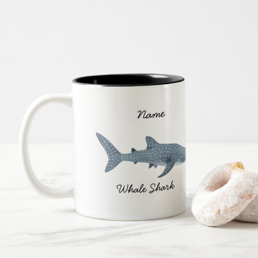 Mok walvishaai walvis zeekoffie (Met donut)