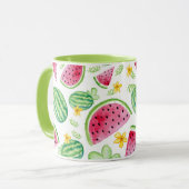 Mok watermeloen handschilderde Waterverf (Voorkant links)