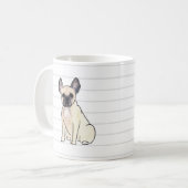 Mok Waterverf Franse Bulldog (Voorkant links)