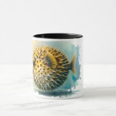 Mok - Waterverf Serie: Blowfish (Midden)