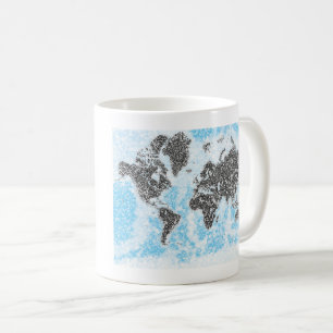 Mok wereldkaart