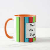 Mok: Werk met mij mensen Mok (Links)