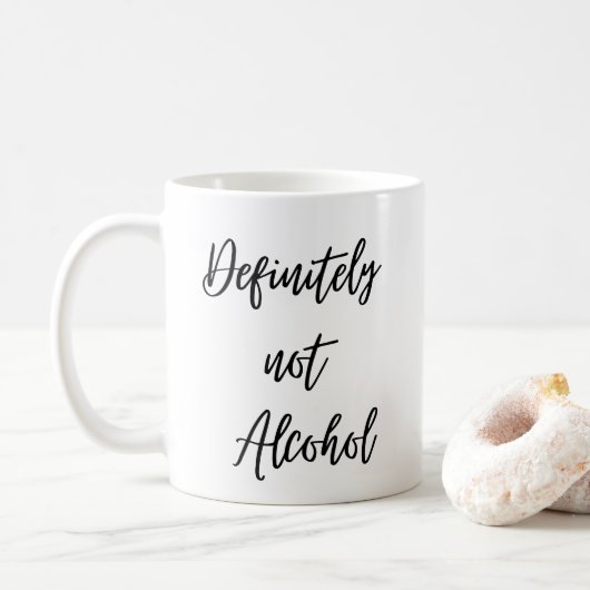 Mok WFH-alcoholkoffie ZIE BEIDE ZIJDEN (Met donut)