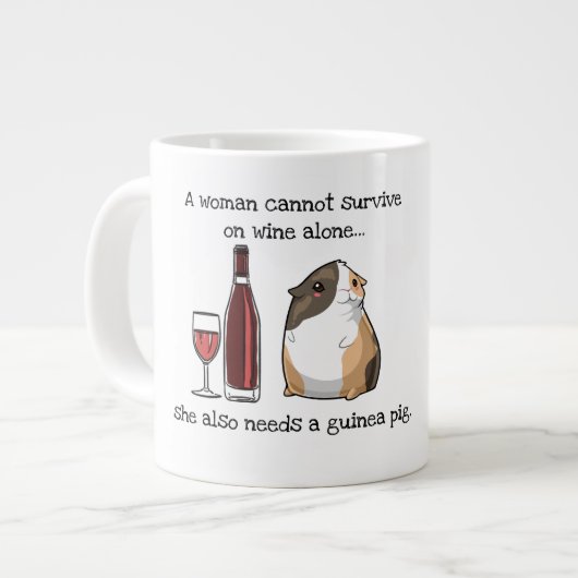 Mok wijn en parelwijn (Voorkant links)