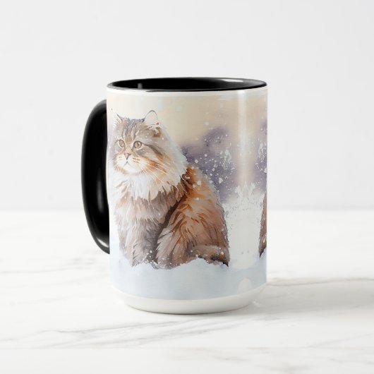 Mok winterbruin en witte maïskolon (Voorkant links)