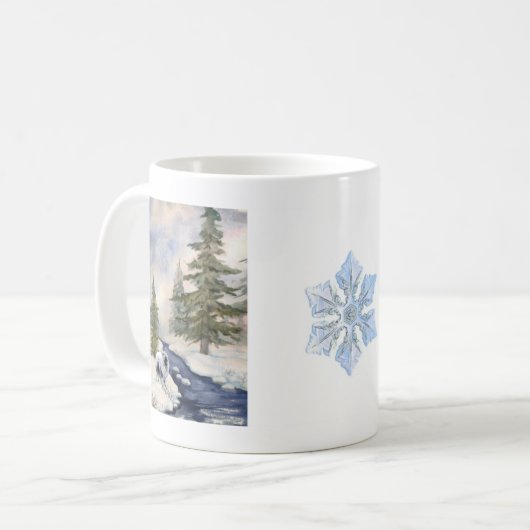 Mok winterscène (Voorkant links)