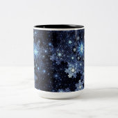 Mok wintery Blue Snowflake Pattern (Center)