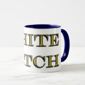 Mok Witte Heks Tekst voor Meisje Vrouw (Voorkant rechts)