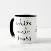 Mok witte mannelijke tranen (Voorkant links)