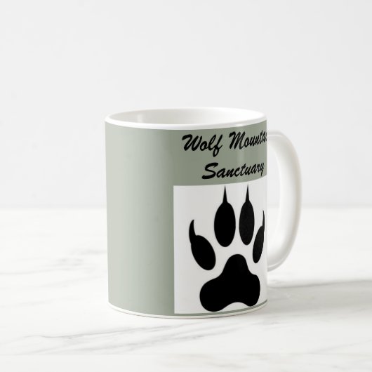 Mok Wolf Mountain Paw Coffee (Voorkant rechts)