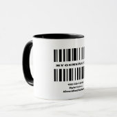 Mok Z BAR-CODE genereren (Voorkant links)