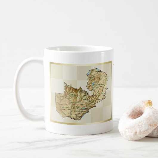 Mok Zambia Flag + Map (Met donut)