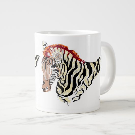 Mok/Zebra Jumbo Beker (Voorkant rechts)