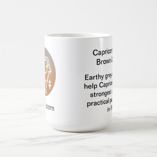 Mok - Zodiac-kleur voor capricorn (Center)