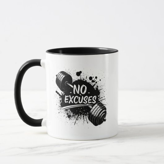Mok zonder Excuses – Krachtige Motiverende Koffieb (Links)