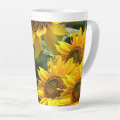 Mok zonnebloem Bumblebee latte (Rechterhoek)