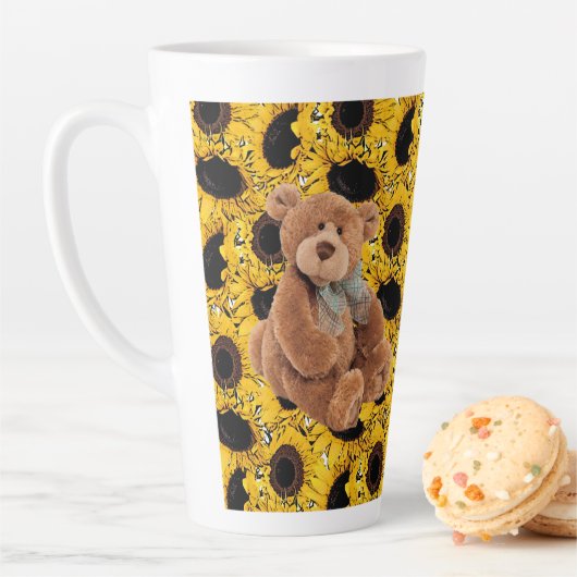 Mok zonnebloem Teddy Bear Latte (In situ)