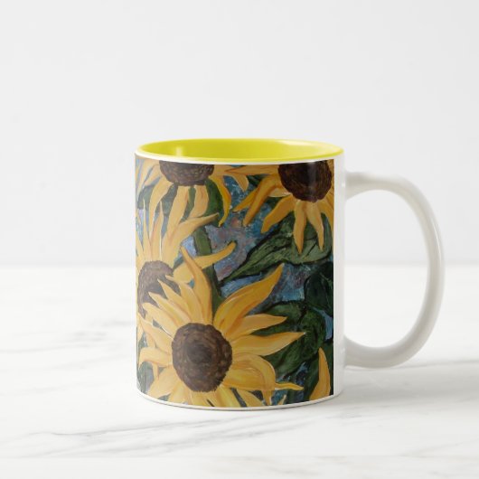 Mok zonnebloemen (Rechts)