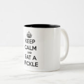 Mok (zwart binnenste) - Kalm houden en een pluis e (Voorkant rechts)