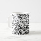 Mok zwart-wit patroon (Voorkant links)