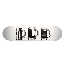 Mok zwarte bier Silhouette // Skateboard