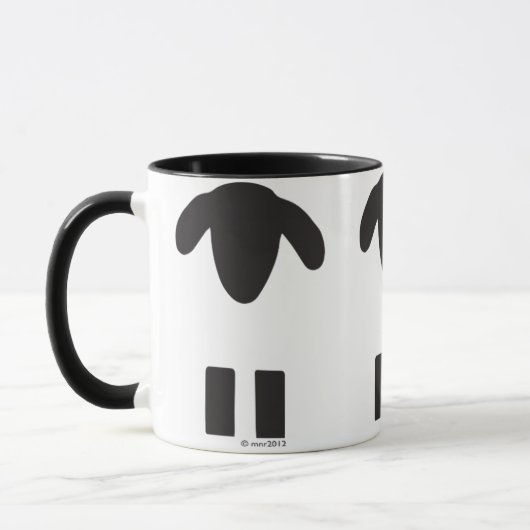 Mok zwarte en witte schapen (Links)