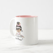 Mok zwarte haarvlek donkere huid (Voorkant links)