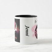 Mok - Zwarte handgreep en binnenkant (Midden)