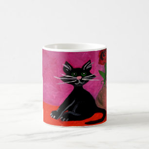 Mok zwarte katten
