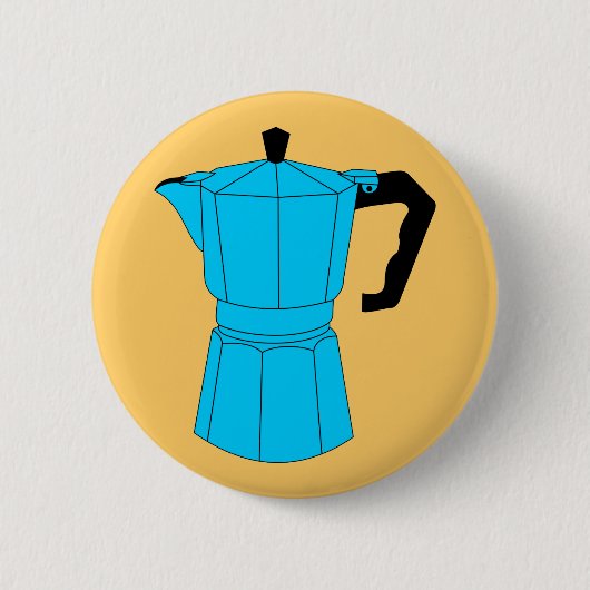 Moka Espresso Coffee Pot Ronde Button 5,7 Cm (Voorkant)