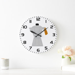 Moka Pot Koffiezetapparaat Retro Espresso Grote Klok