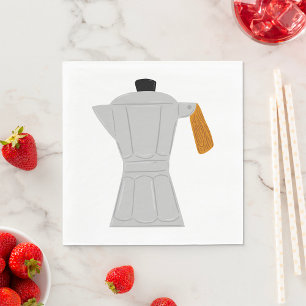 Moka Pot Koffiezetapparaat Retro Espresso Servet