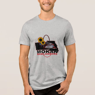 MOKAN Badlanders Mannen Grijs Tri-Blend Shirt