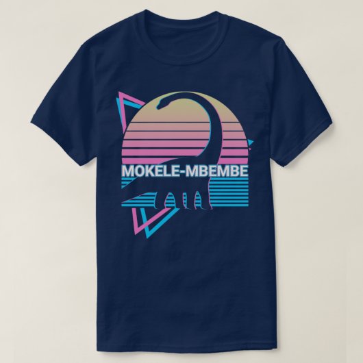 Mokelembembe Cryptid Cryptozoology Retro T-shirt (Design voorkant)
