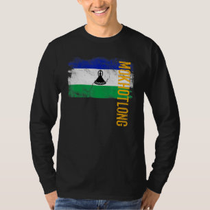 Mokhotlong Lesotho vlag voor Basotho Mannen Vrouwe T-shirt