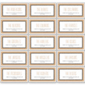 Mokka bruin rechthoekig individu 15 labels (Voorkant)