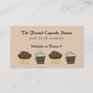 Mokka en Chocolade Cupcakes Visitekaartje
