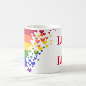 Mokken aanpassen - LGBT Flag Hearts (Center)