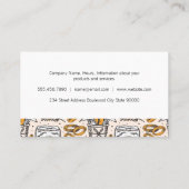 Mokken bier | Pub Hall Pattern Visitekaartje (Achterkant)